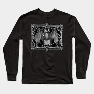 Victorian Halloween Bat Long Sleeve T-Shirt